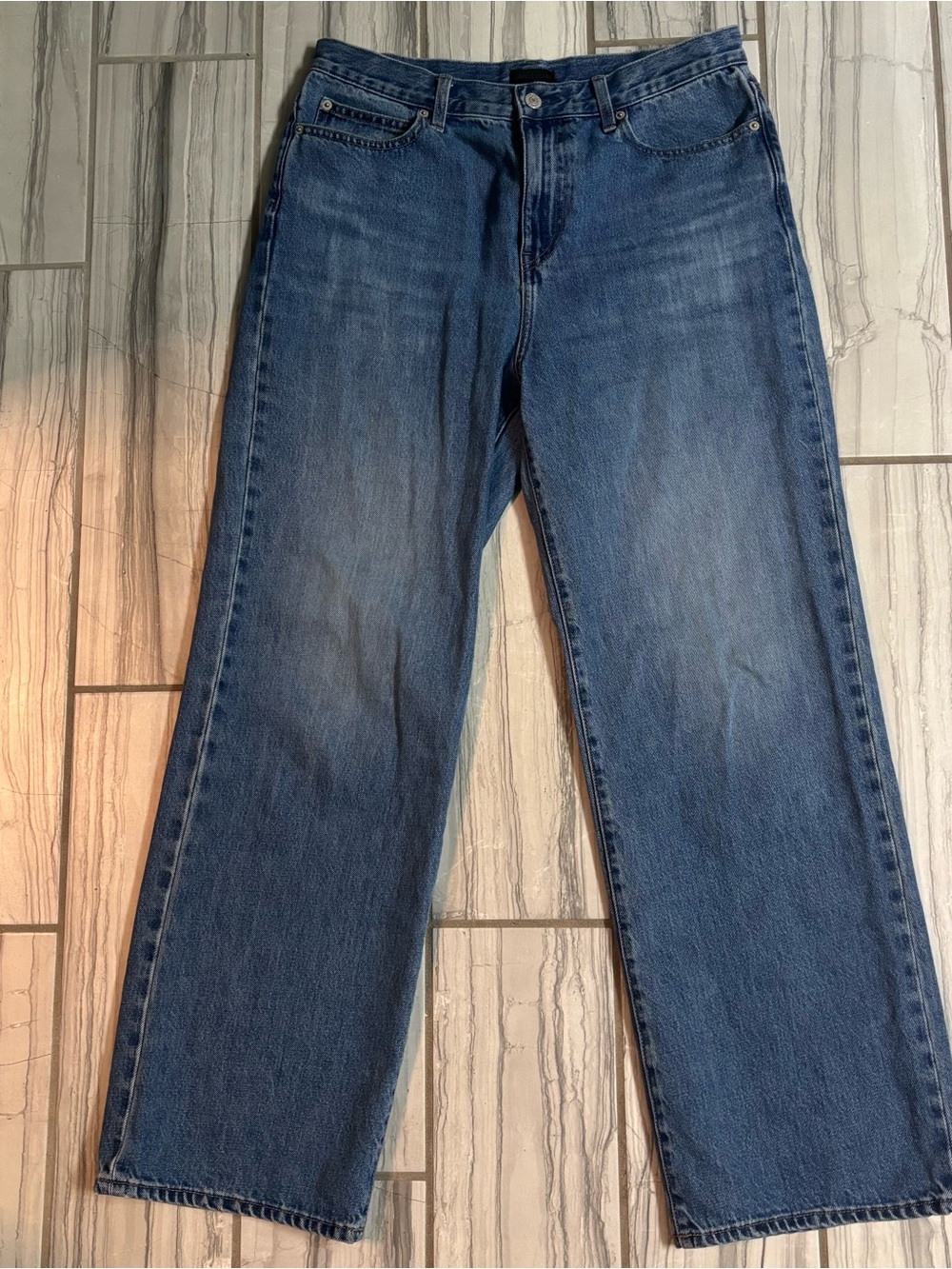 Uniqlo Women's Boot Cut Jeans in Medium Blue